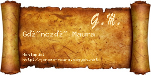 Göncző Maura névjegykártya